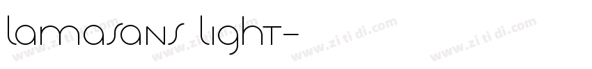 Lamasans Light字体转换